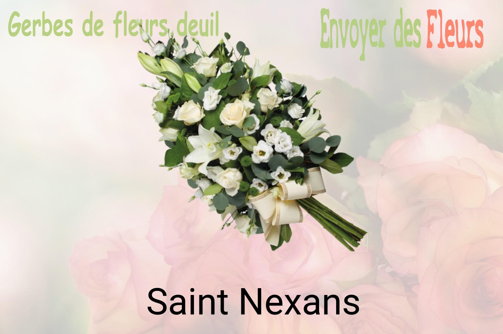 Gerbe de fleurs de deuil livrée à Saint-Nexans